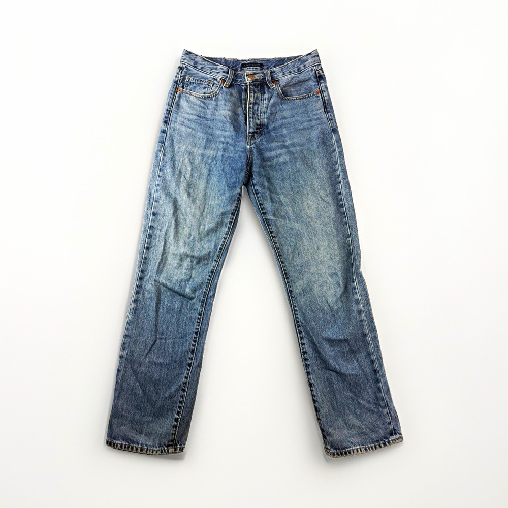 Lucky Brand blue high rise 90s straight denim jeans, women's 4, button fly